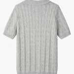BIELLA Cable Knit Polo FERNACHE
