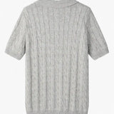 BIELLA Cable Knit Polo FERNACHE