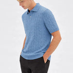 BIELLA Cable Knit Polo FERNACHE
