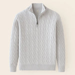 Cable Knit Half-Zip Sweater FERNACHE