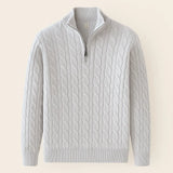 Cable Knit Half-Zip Sweater FERNACHE