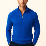 Cable Knit Half-Zip Sweater FERNACHE