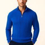 Cable Knit Half-Zip Sweater FERNACHE