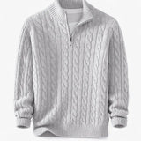 Cable Knit Half-Zip Sweater