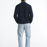 Cardigan Tröja med halv dragkedja