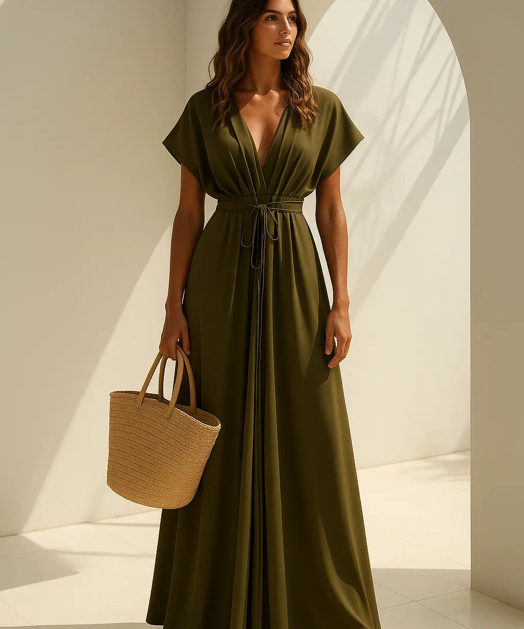 Olive Reverie Dress FERNACHE