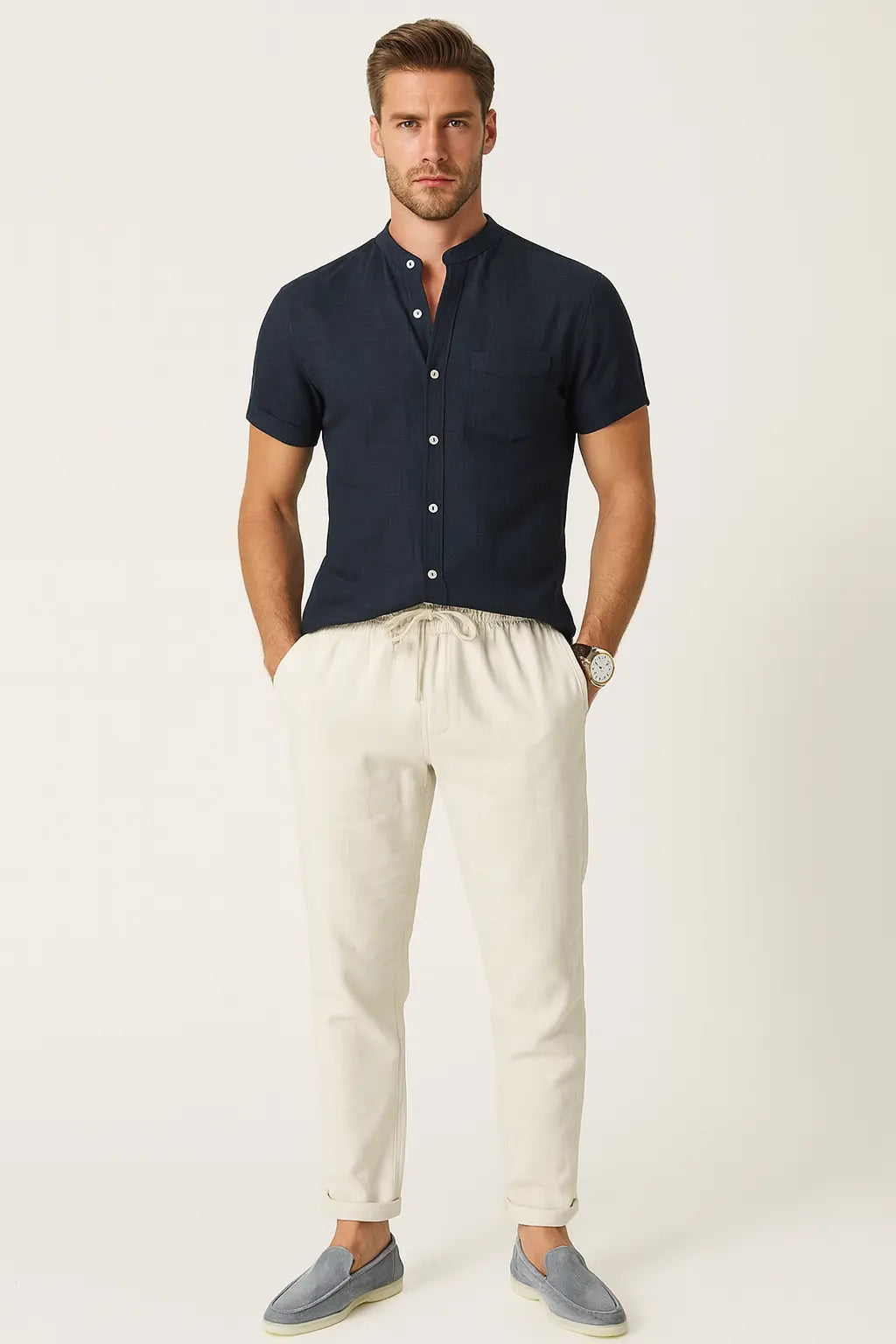 Old Money Outfit - Dark Blue Fernache