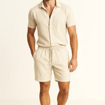 Fez Linen Shorts Fernache