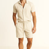 Fez Linen Shorts Fernache