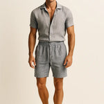 Fez Linen Shorts Fernache
