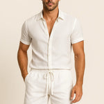 Fez Linen Shorts Fernache