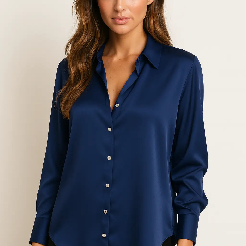 Elegant Satin Blouse FERNACHE
