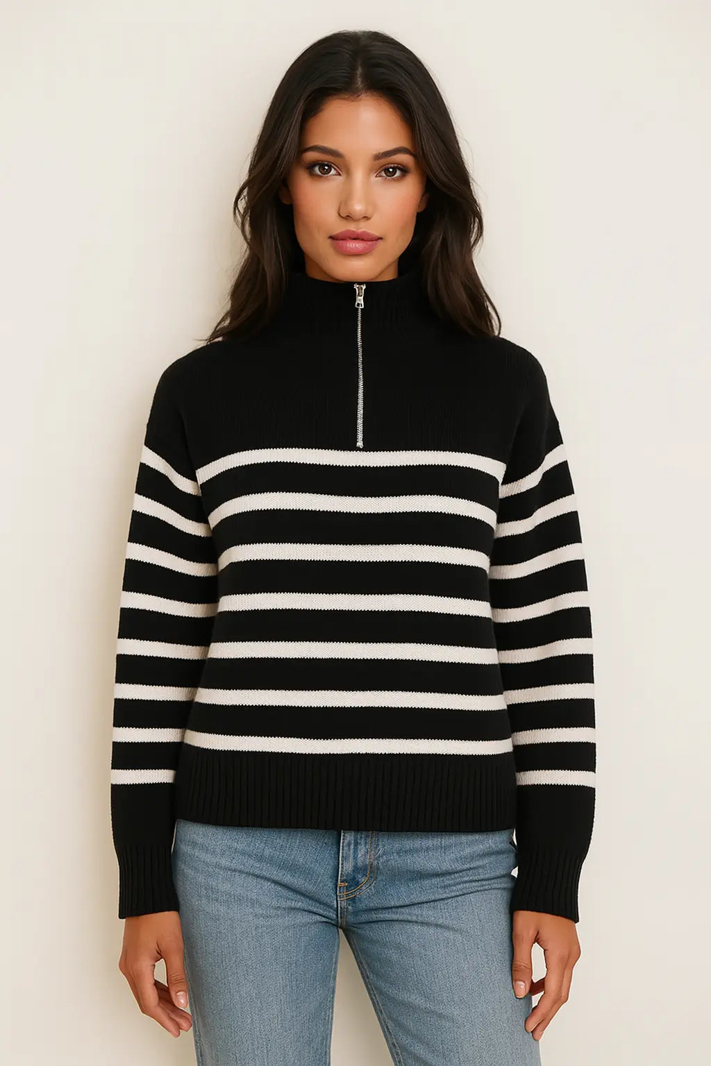 Striped Knit Sweater FERNACHE