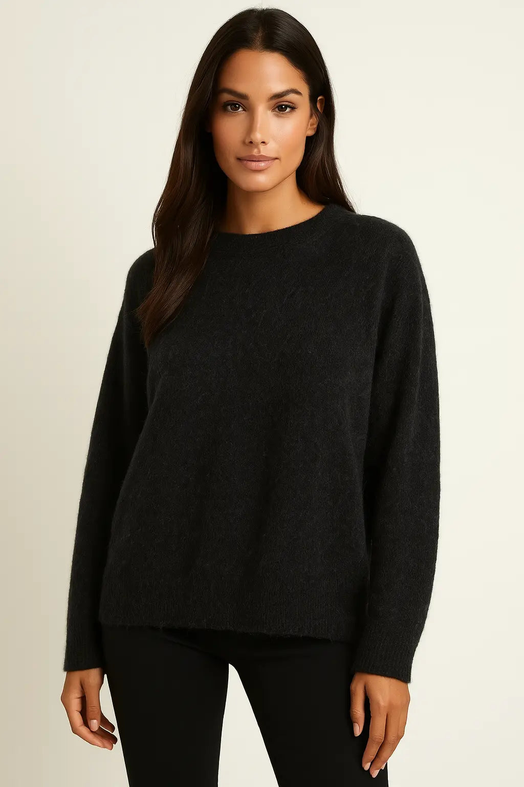 Cozy Fuzzy Knit Sweater FERNACHE