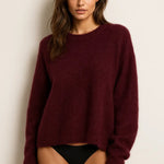 Cozy Fuzzy Knit Sweater FERNACHE