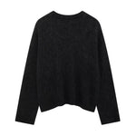 Cozy Fuzzy Knit Sweater FERNACHE