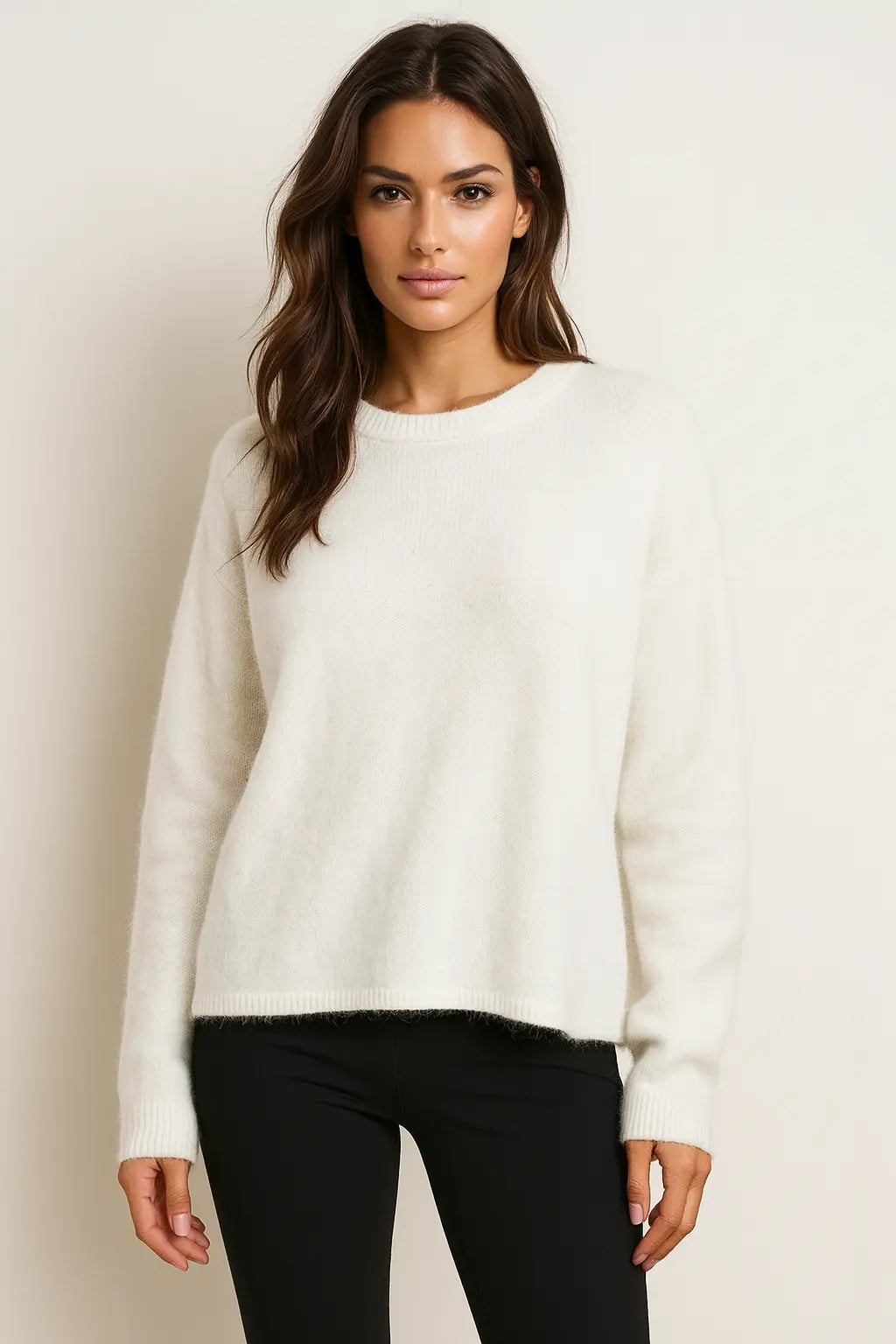 Cozy Fuzzy Knit Sweater FERNACHE