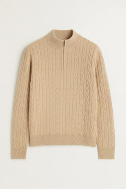 Cashmere Zip Pullover FERNACHE