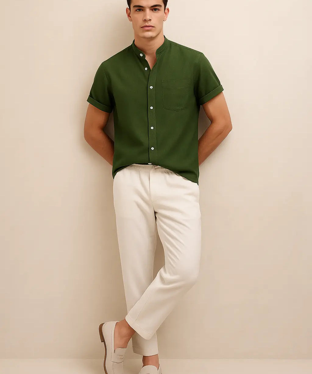 Old Money Outfit - Green Fernache