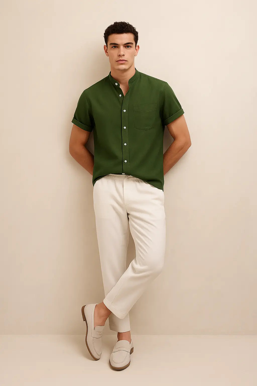 Old Money Outfit - Green Fernache