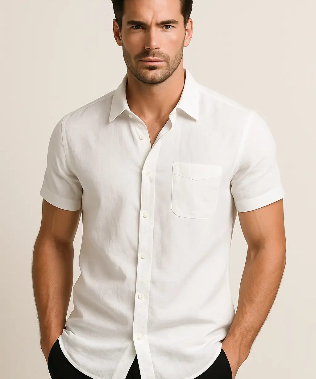 Cannes Linen Shirt Fernache