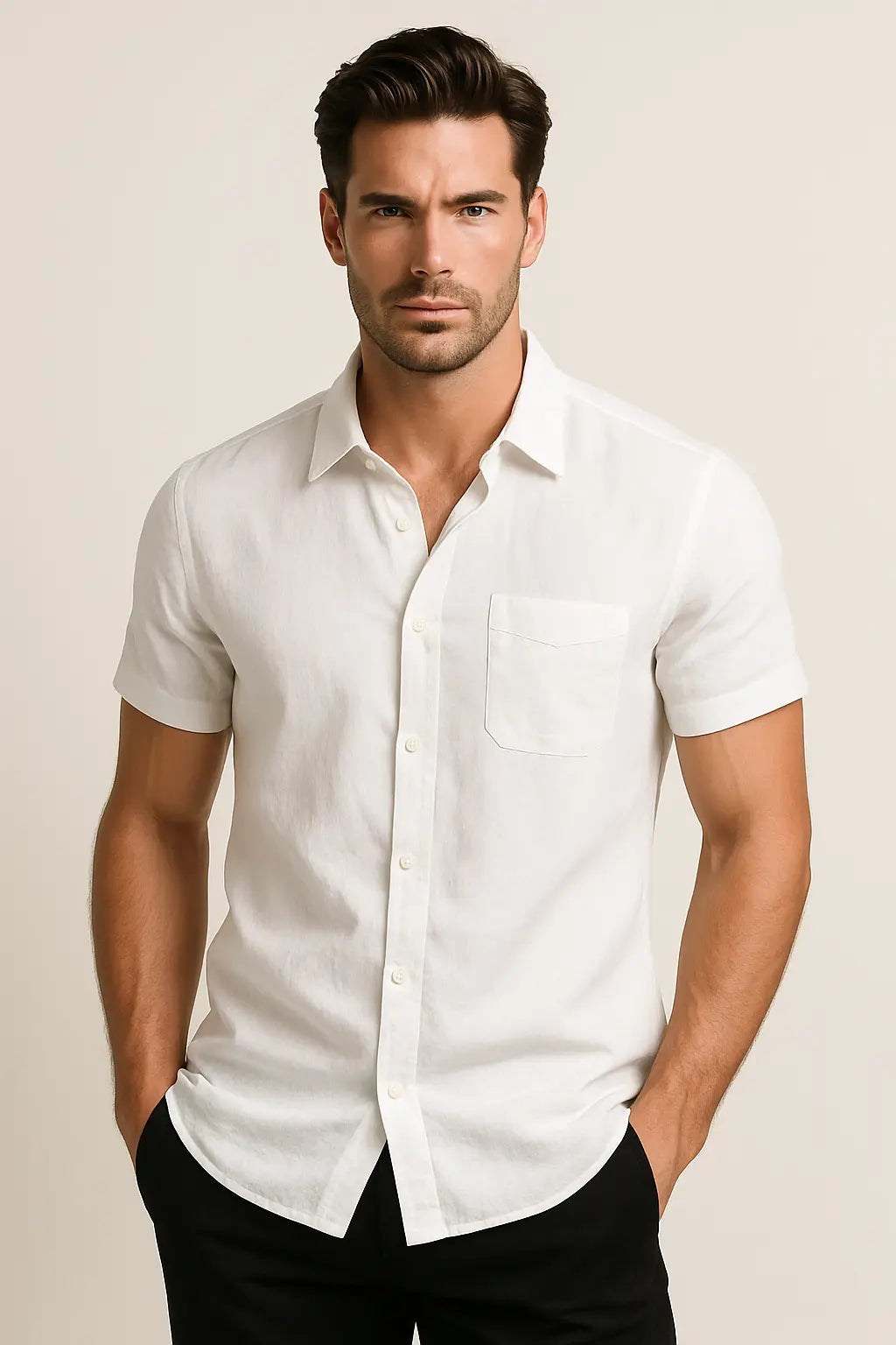 Cannes Linen Shirt Fernache