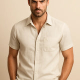 Cannes Linen Shirt Fernache
