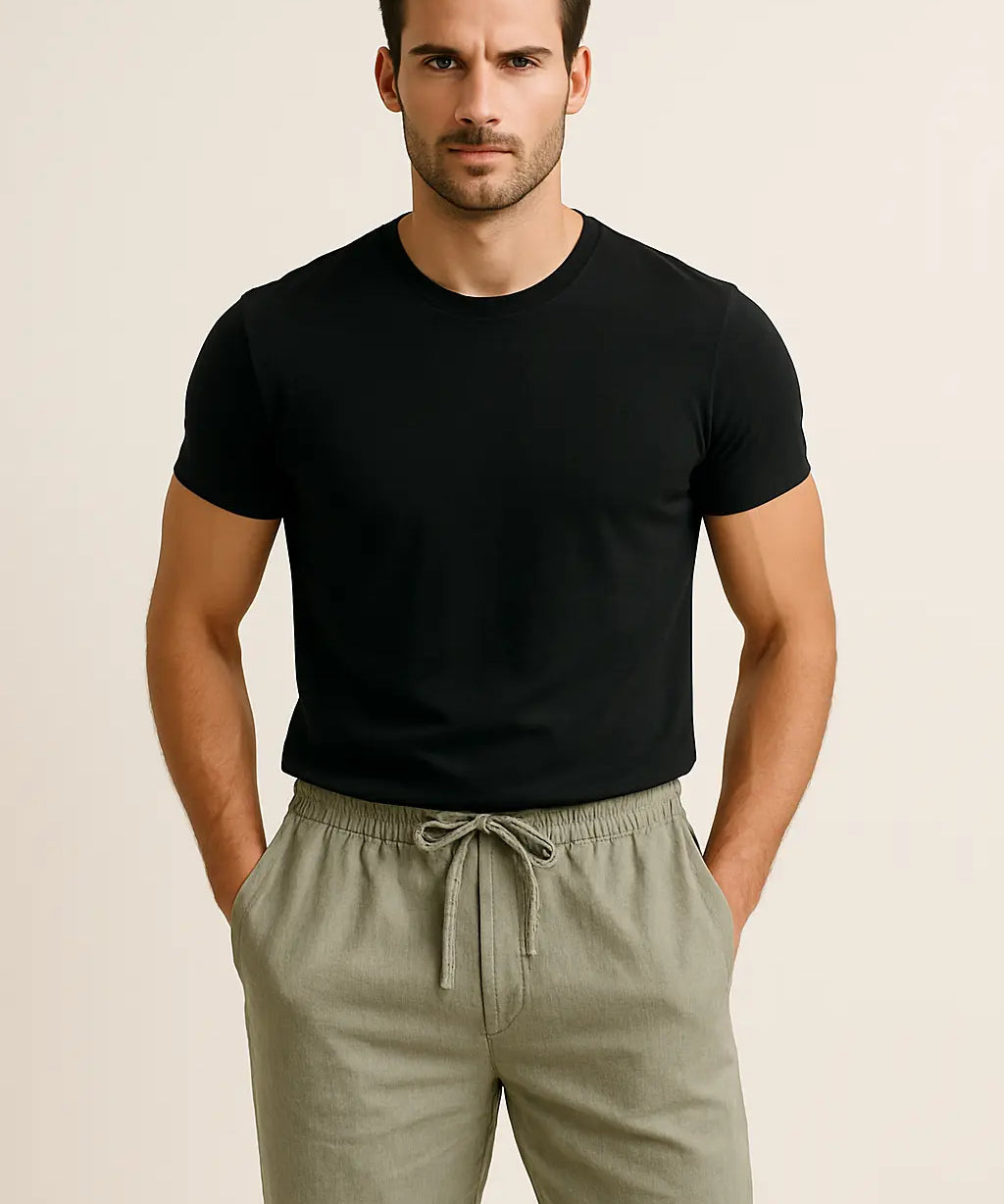 Linen Pantalon Pants Fernache
