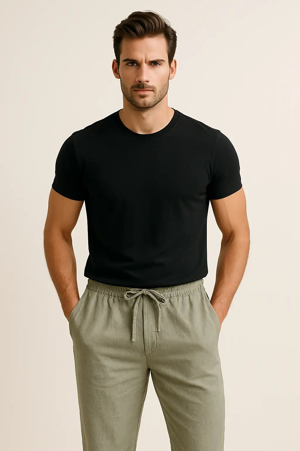 Linen Pantalon Pants Fernache
