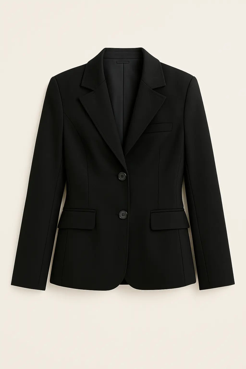 Black embroidered silhouette Blazer FERNACHE