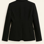 Black embroidered silhouette Blazer FERNACHE