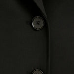 Black embroidered silhouette Blazer FERNACHE