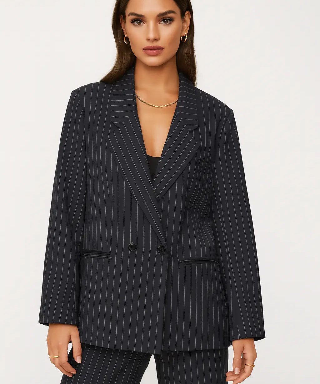 Ava Pinstripe Blazer FERNACHE