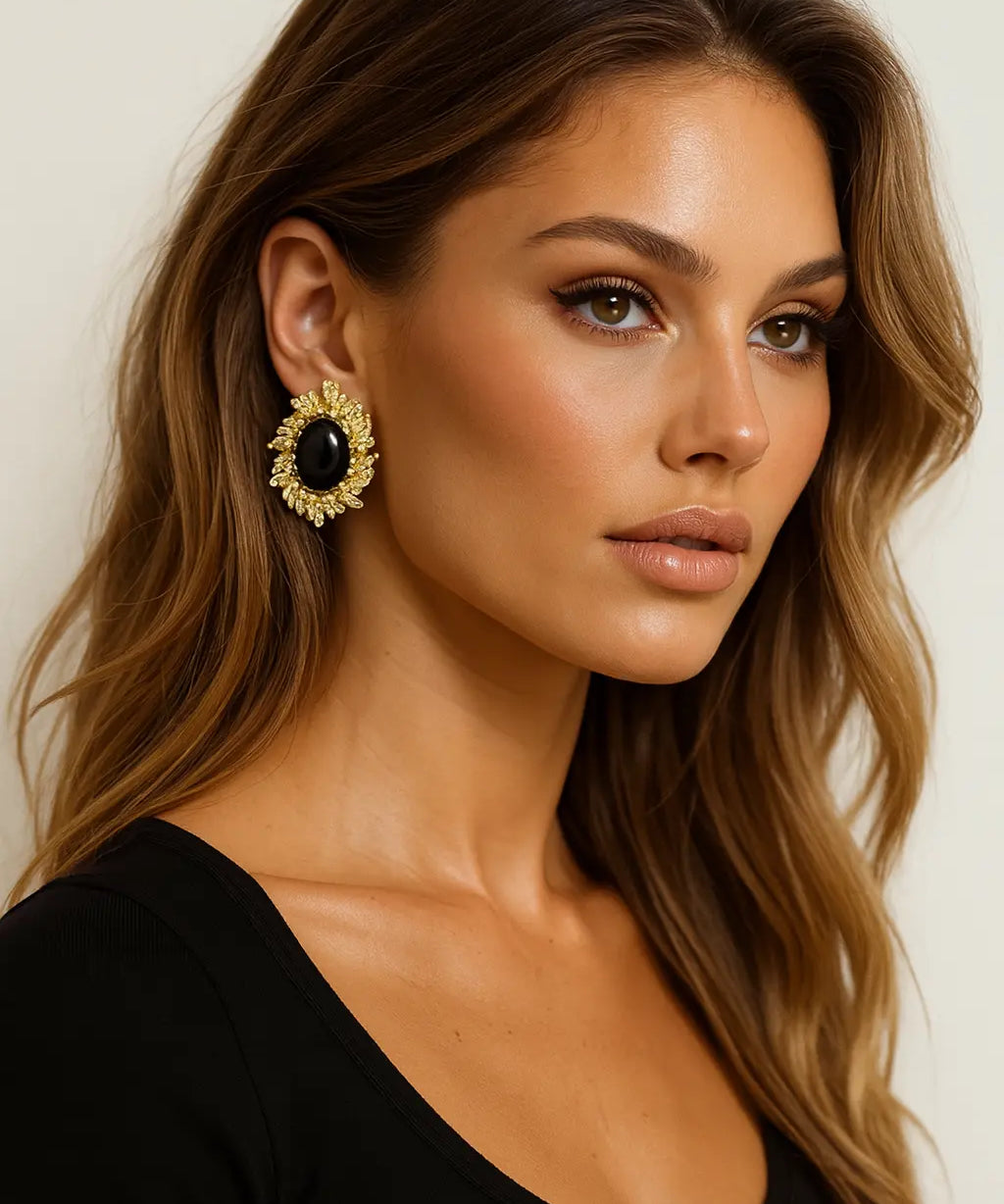 Gold Hoop Earrings FERNACHE