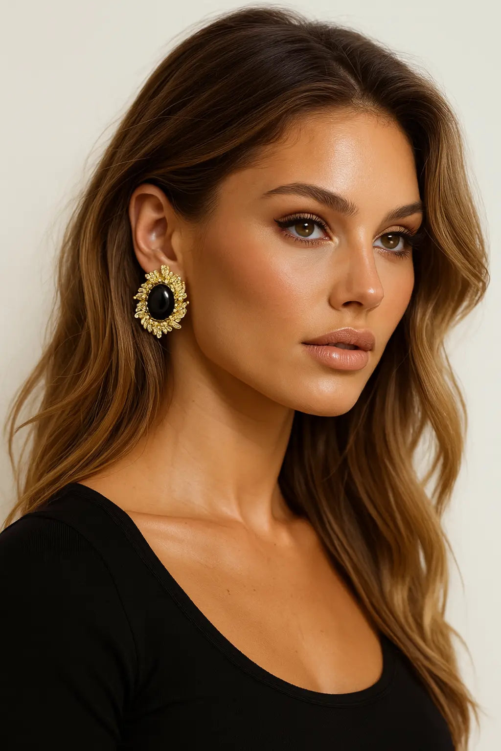 Gold Hoop Earrings FERNACHE