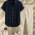 Old Money Outfit - Dark Blue Fernache