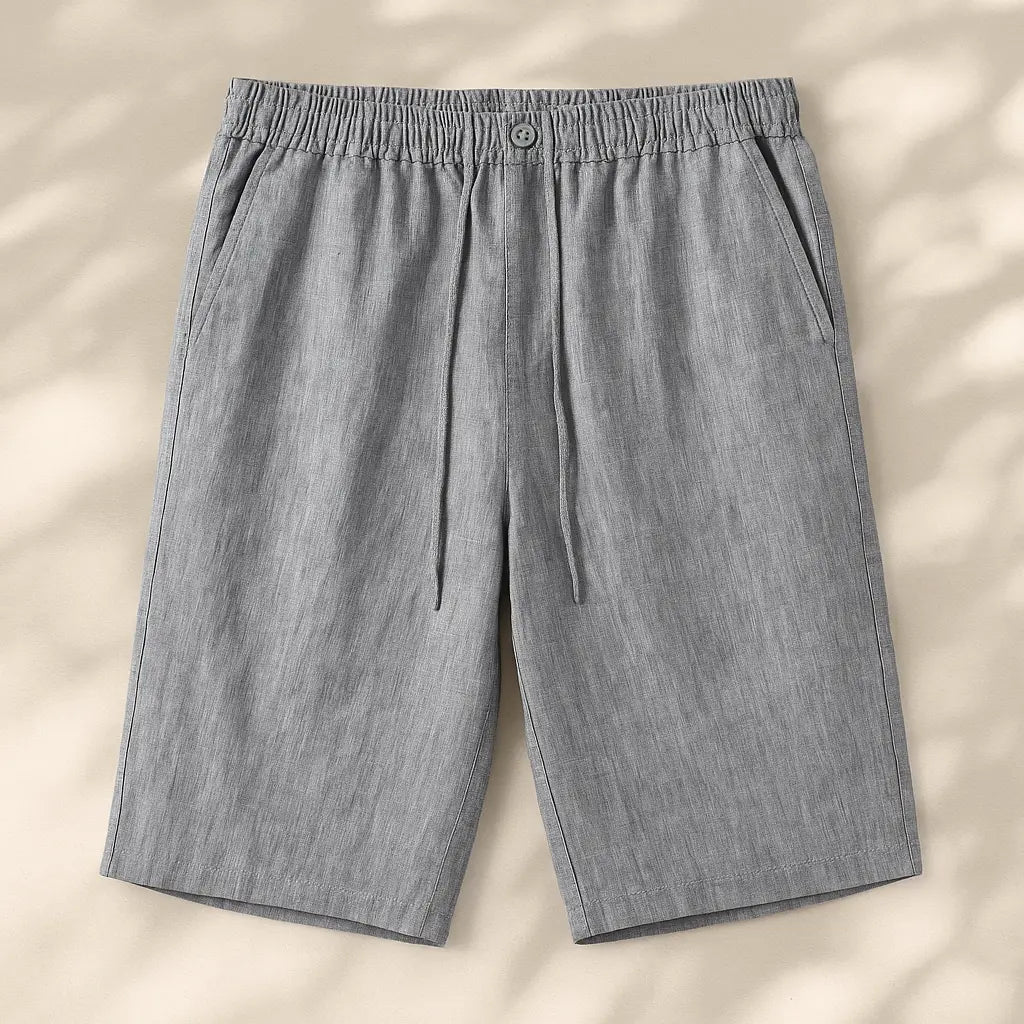 Fez Linen Shorts Fernache