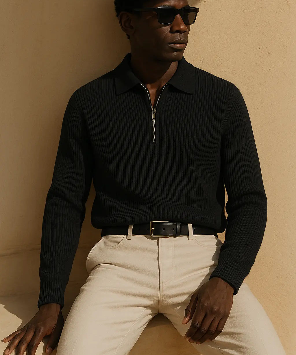 Loose Half Zip Sweater FERNACHE