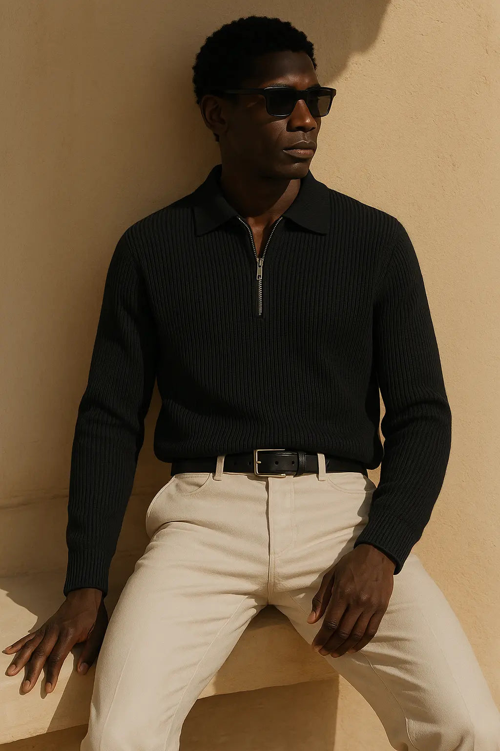 Loose Half Zip Sweater FERNACHE