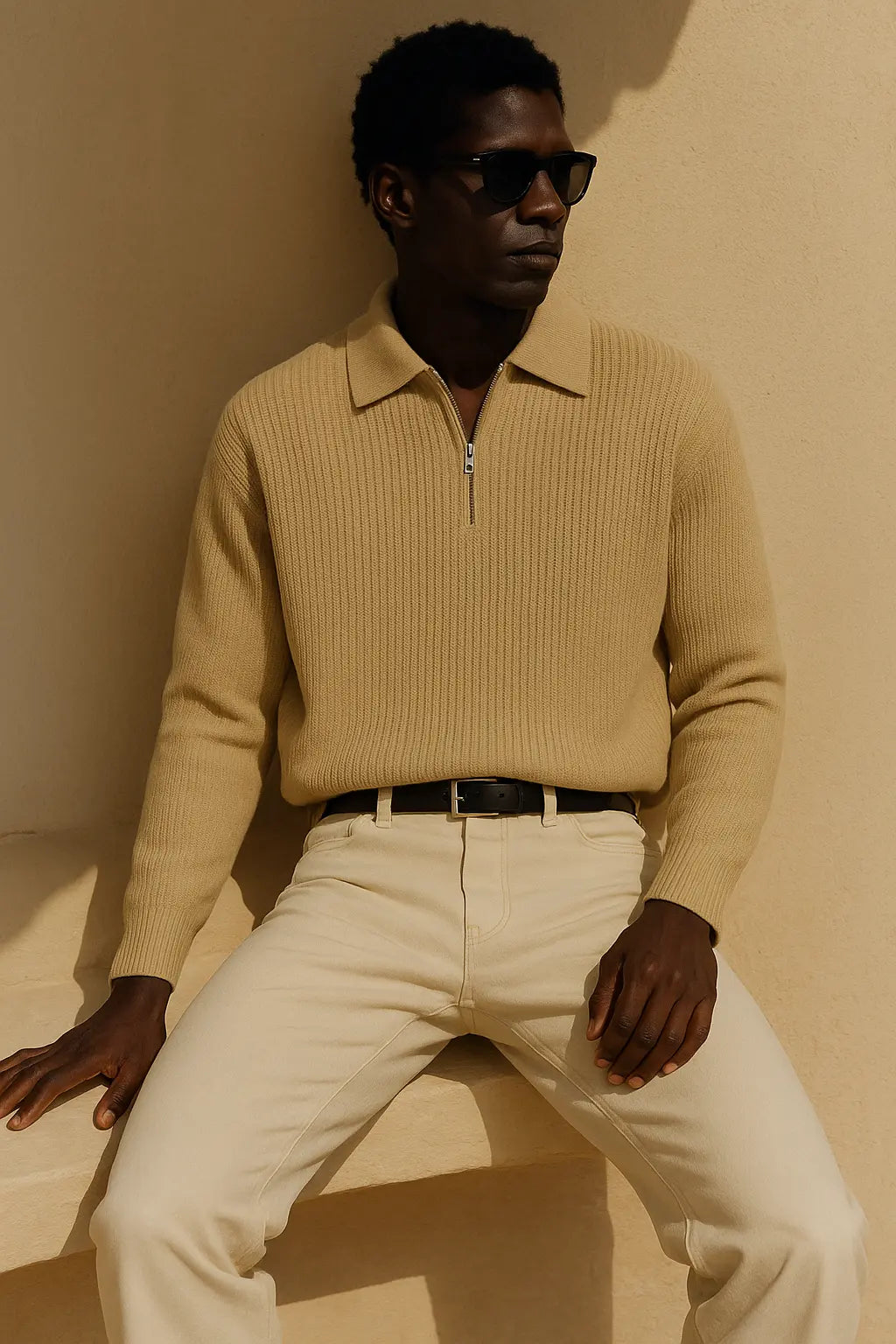 Loose Half Zip Sweater FERNACHE