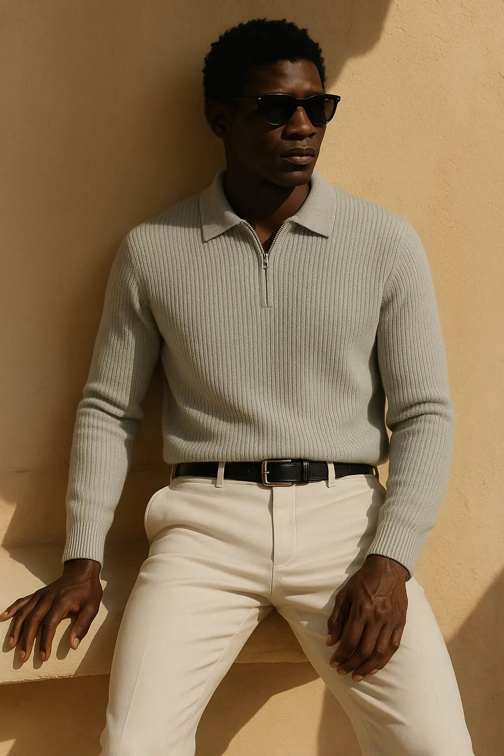 Loose Half Zip Sweater FERNACHE