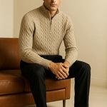 Cashmere Zip Pullover FERNACHE