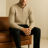 Cashmere Zip Pullover FERNACHE