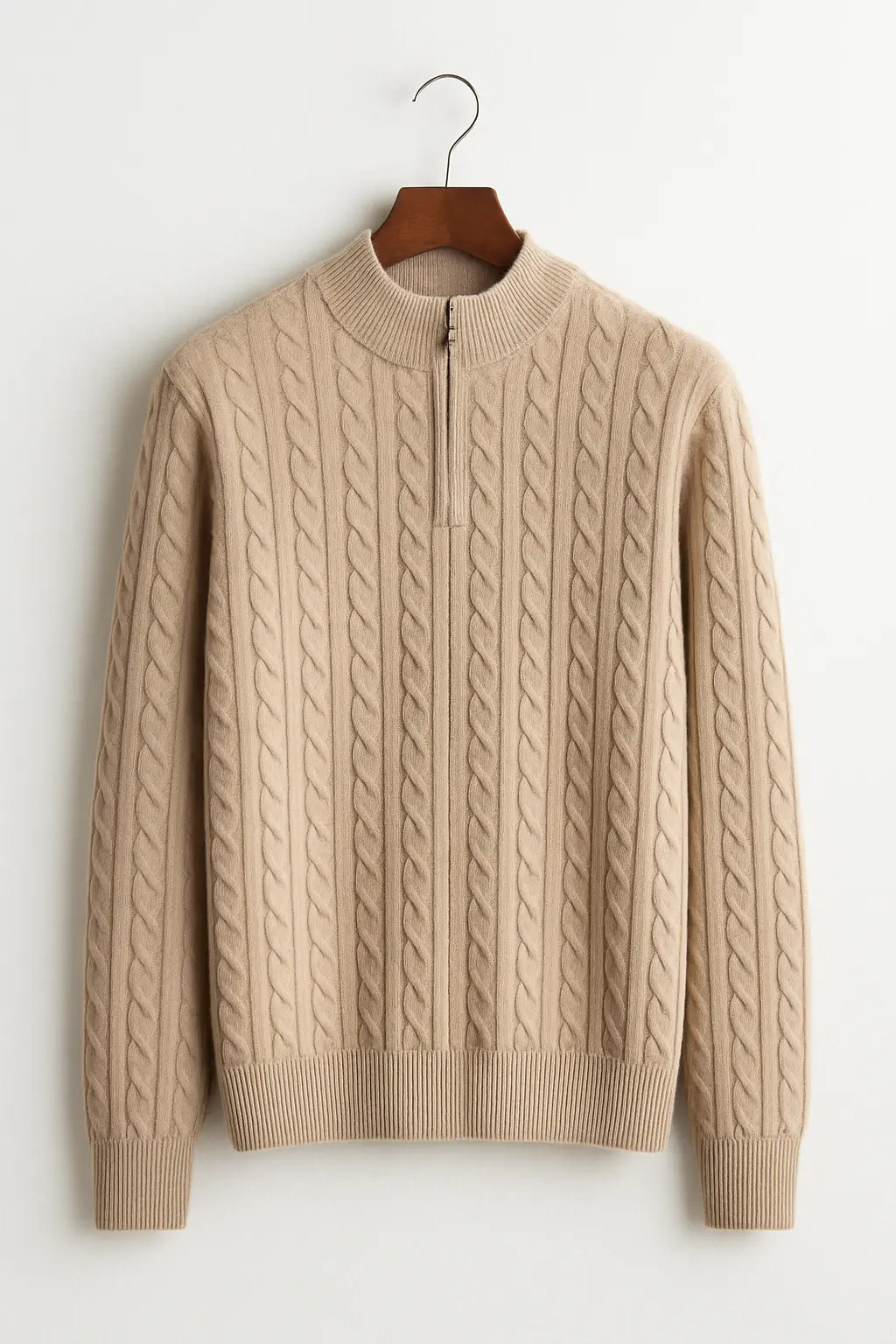 Cashmere Zip Pullover FERNACHE
