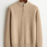 Cashmere Zip Pullover FERNACHE