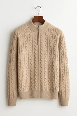 Cashmere Zip Pullover FERNACHE