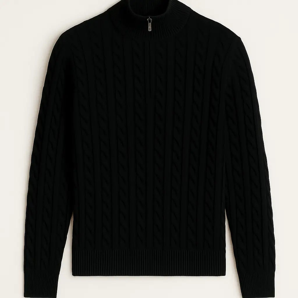 Cashmere Zip Pullover FERNACHE
