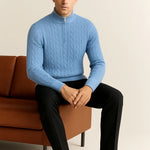 Cashmere Zip Pullover FERNACHE