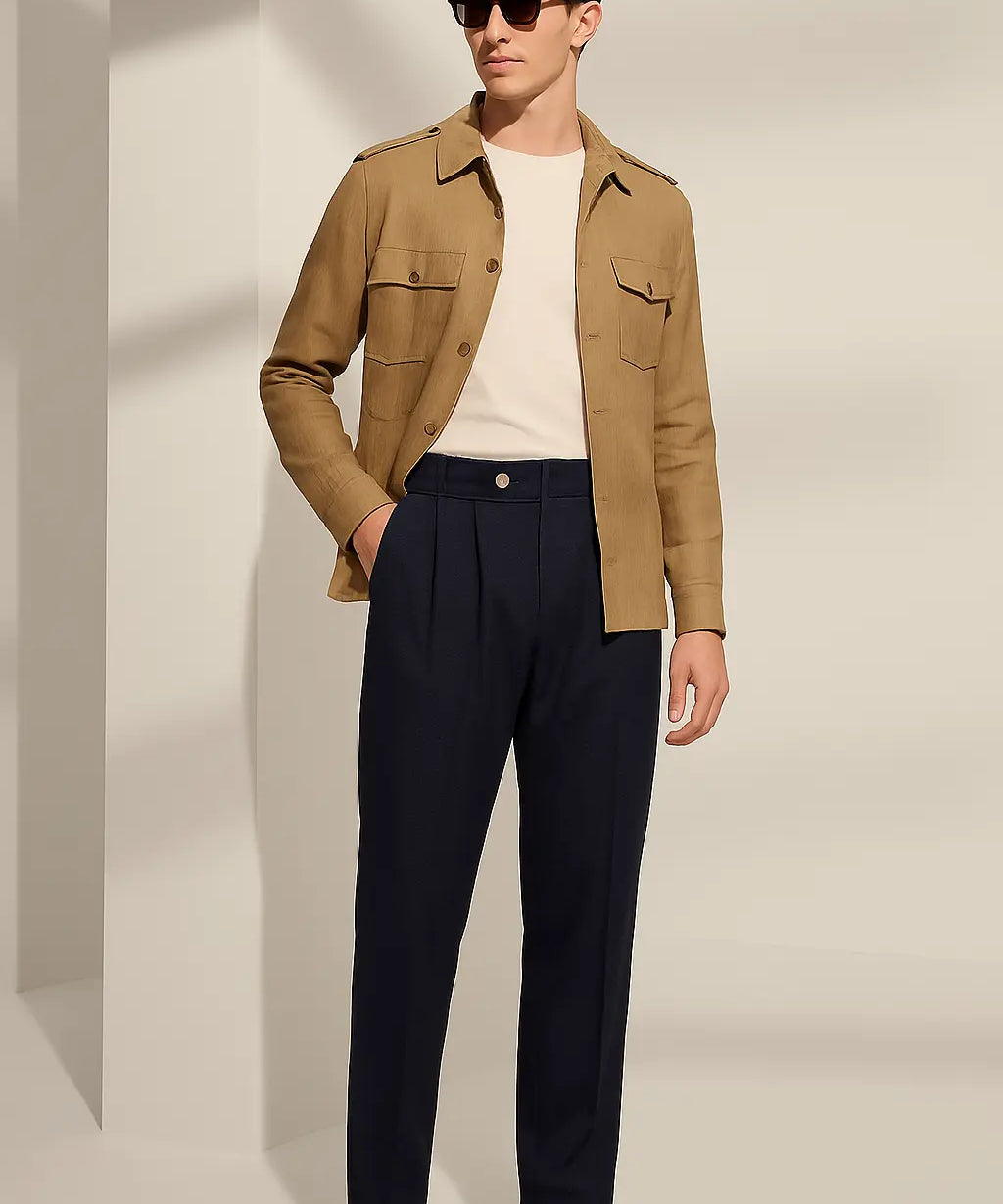 Naples Mid-Waist Trousers Fernache