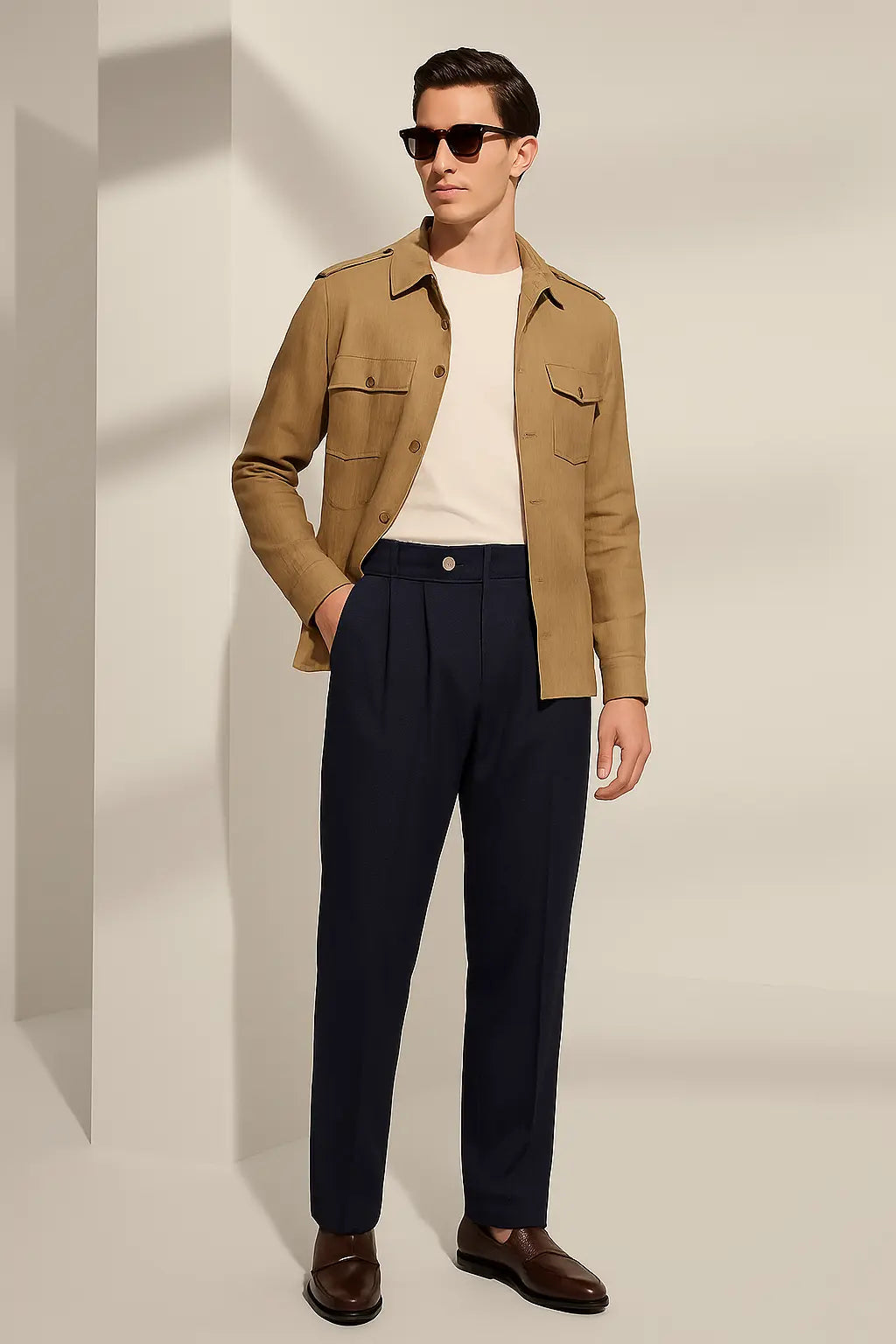 Naples Mid-Waist Trousers Fernache